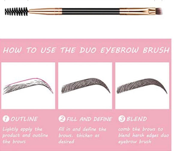 Duo brow brush
