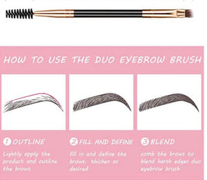 Duo brow brush